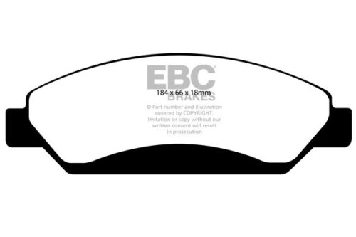 EBC Yellowstuff front brake pads for Cadillac Escalade, Chevrolet Avalanche