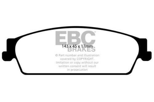 EBC Yellowstuff stražnje kočione pločice za Cadillac Escalade, Chevrolet Avalanche