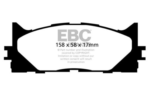 EBC Yellowstuff front brake pads for Lexus ES, Toyota Prius+