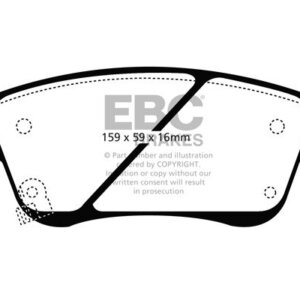 EBC Yellowstuff prednje kočione pločice za Infiniti Q40