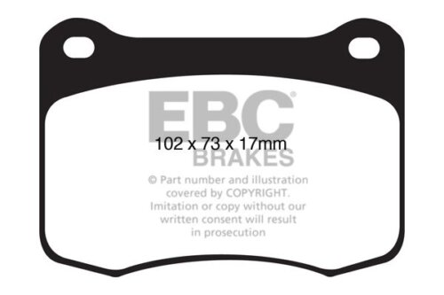 EBC Yellowstuff rear brake pads for Lexus IS