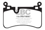 EBC Yellowstuff rear brake pads for Mercedes-Benz C-Class, Mercedes-Benz CLS