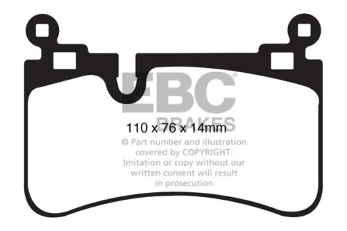 EBC Yellowstuff rear brake pads for Mercedes-Benz C-Class, Mercedes-Benz CLS