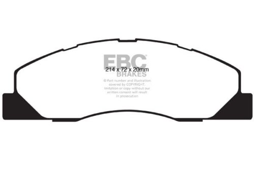 EBC Yellowstuff front brake pads for RAM 2500, RAM 3500