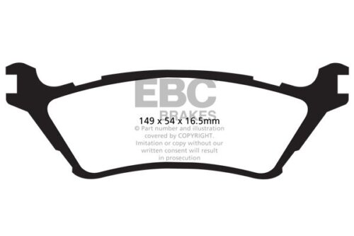 EBC Yellowstuff rear brake pads for Ford F-150