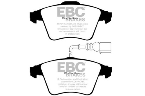 EBC Yellowstuff front brake pads for VW Touareg