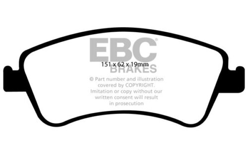 EBC Yellowstuff front brake pads for Toyota Avensis