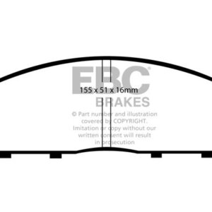 EBC Yellowstuff prednje kočione pločice za Mitsubishi L200