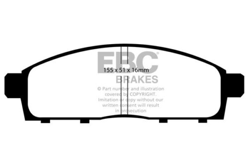 EBC Yellowstuff front brake pads for Mitsubishi L200