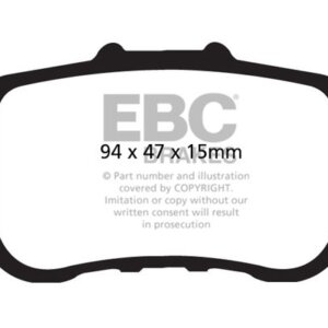 EBC Yellowstuff stražnje kočione pločice za Honda Accord