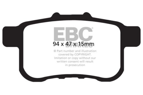 EBC Yellowstuff rear brake pads for Honda Accord