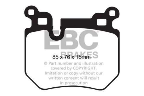 EBC Yellowstuff rear brake pads for BMW 1