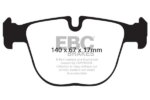 EBC Yellowstuff rear brake pads for BMW X5, BMW X6