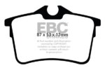 EBC Yellowstuff rear brake pads for Peugeot 308