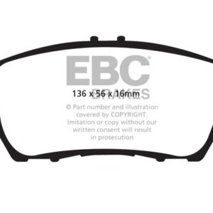 EBC Yellowstuff prednje kočione pločice za Honda CR-Z, Honda Insight