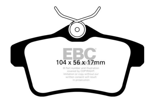 EBC Yellowstuff rear brake pads for DS DS5