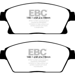 EBC Yellowstuff front brake pads for Chevrolet Cruze, Opel Ampera