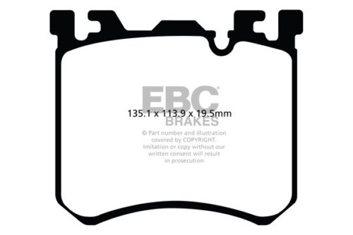 EBC Yellowstuff front brake pads for BMW X5, BMW X6