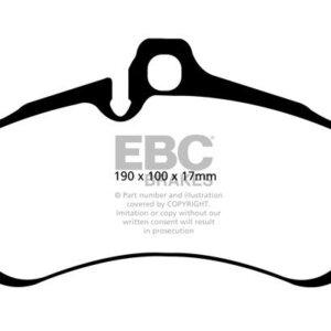 EBC Yellowstuff prednje kočione pločice za Porsche 911
