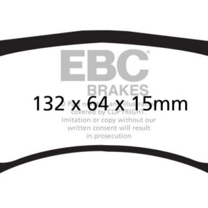 EBC Yellowstuff stražnje kočione pločice za Jaguar XK, Peugeot 308