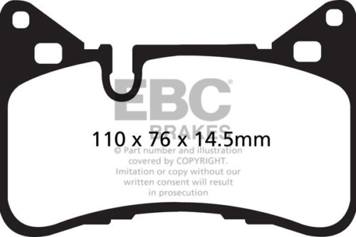 EBC Yellowstuff rear brake pads for Mercedes-Benz C-Class, Mercedes-Benz CLS