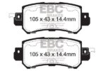 EBC Yellowstuff rear brake pads for Mazda CX-5, Mazda CX-3