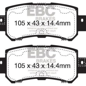 EBC Yellowstuff stražnje kočione pločice za Mazda CX-5, Mazda CX-3