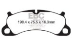EBC Yellowstuff front brake pads for Porsche Boxster, Porsche 911