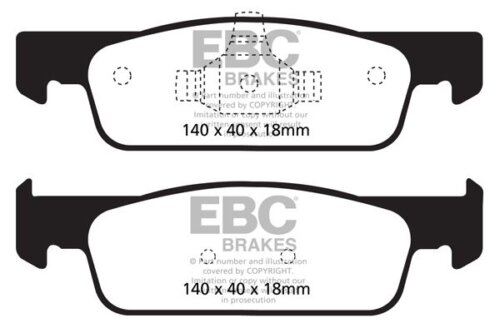 EBC Yellowstuff front brake pads for Renault Clio, Renault Twingo