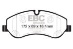 EBC Yellowstuff front brake pads for Ford Transit Courier, Ford Transit