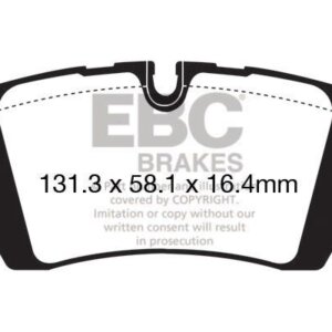 EBC Yellowstuff rear brake pads for Land Rover Defender, Land Rover Discovery