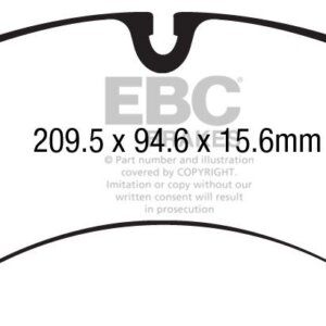 EBC Yellowstuff front brake pads for Porsche Cayenne