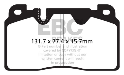 EBC Yellowstuff front brake pads for Audi SQ5