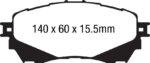 EBC Yellowstuff front brake pads for Mazda 6