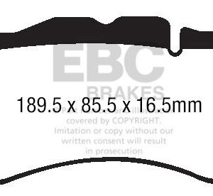 EBC Yellowstuff front brake pads for Aston Martin DB11