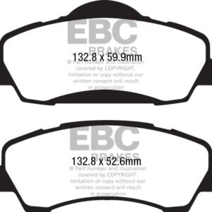 EBC Yellowstuff front brake pads for Peugeot 308