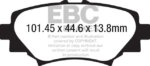 EBC Yellowstuff rear brake pads for Mazda 3