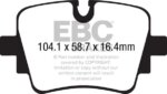 EBC Yellowstuff rear brake pads for Jaguar F-Type
