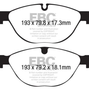 EBC Yellowstuff front brake pads for Jaguar F-Type