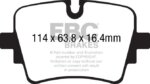 EBC Yellowstuff rear brake pads for Jaguar F-Type, Jaguar XJ