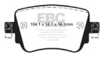 EBC Yellowstuff rear brake pads for Audi A1