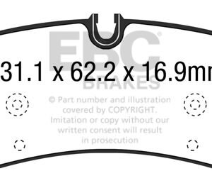 EBC Yellowstuff rear brake pads for Bentley Mulsanne