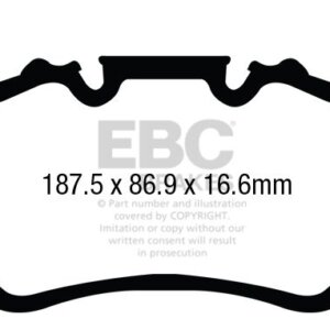 EBC Yellowstuff rear brake pads for Bentley Flying Spur