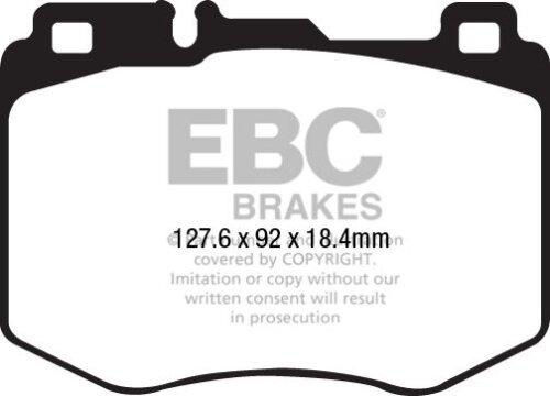 EBC Yellowstuff front brake pads for Mercedes-Benz E-Class, Mercedes-Benz C-Class