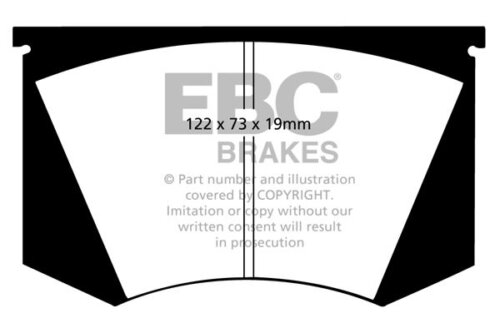 EBC Yellowstuff front brake pads for Lamborghini 350 GT, Lamborghini 400 GT