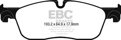 EBC Yellowstuff front brake pads for Jaguar F-Pace