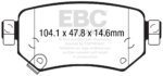 EBC Yellowstuff rear brake pads for Mazda 6