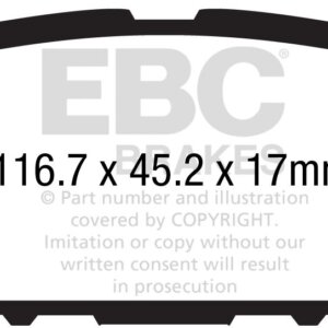 EBC Yellowstuff rear brake pads for Honda HR-V