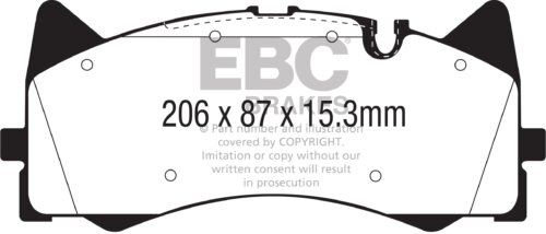 EBC Yellowstuff front brake pads for Mercedes-Benz AMG GT, Mercedes-Benz C-Class