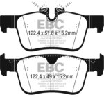 EBC Yellowstuff rear brake pads for Volvo S60, Volvo S90